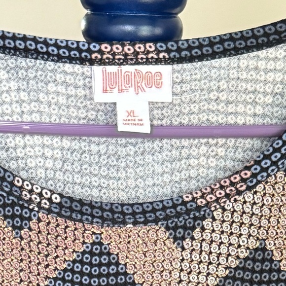 LulaRoe Chevron Long Sleeve Debbie dress, Sz XL - Picture 8 of 8